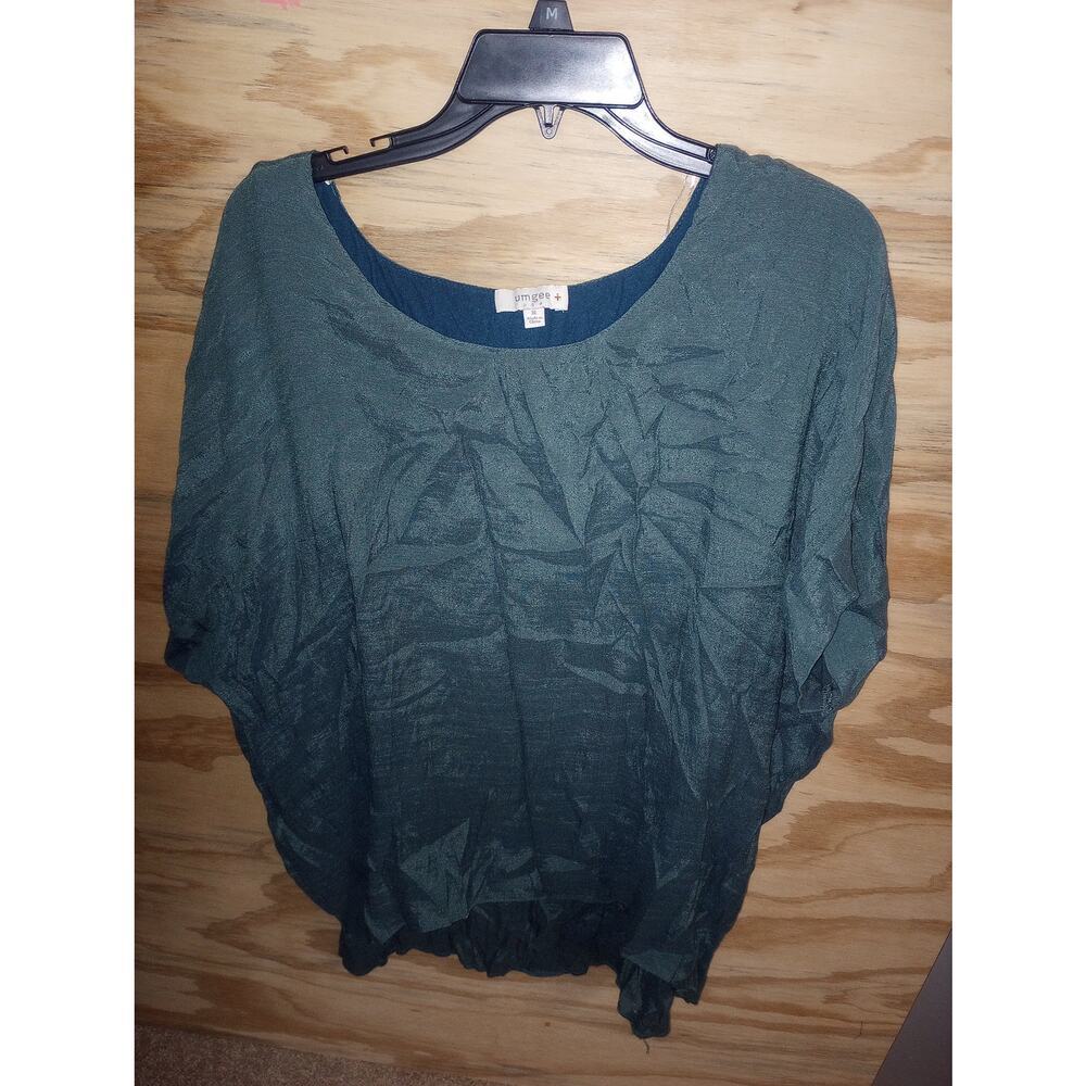 Women's Umgee Teal Blouse Flowy Boho‎ Coastal XL